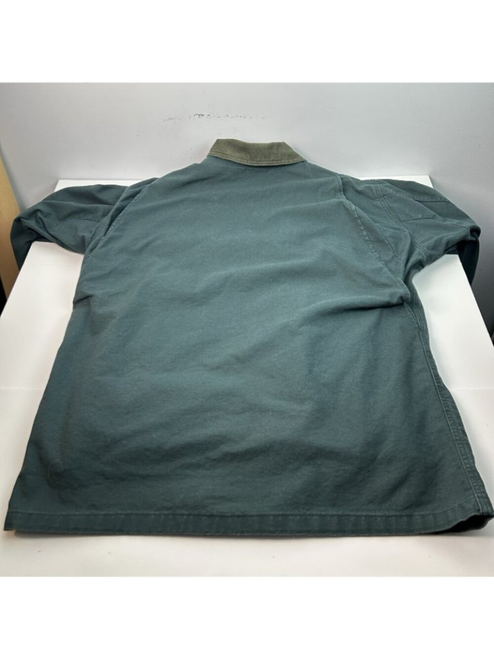 90’s Vtg LL Bean Women’s XL Chore Barn Coat Jacket Lined Rare Green - Picture 12 of 16